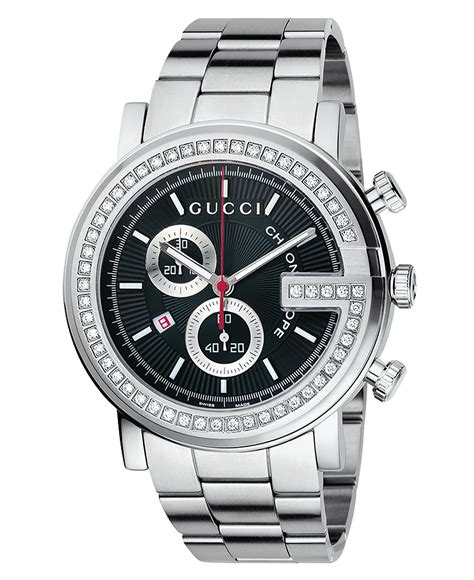 gucci mens watch sale|men's gucci watch diamond bezel.